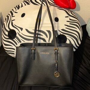 Michael Kors Black Leather Tote
